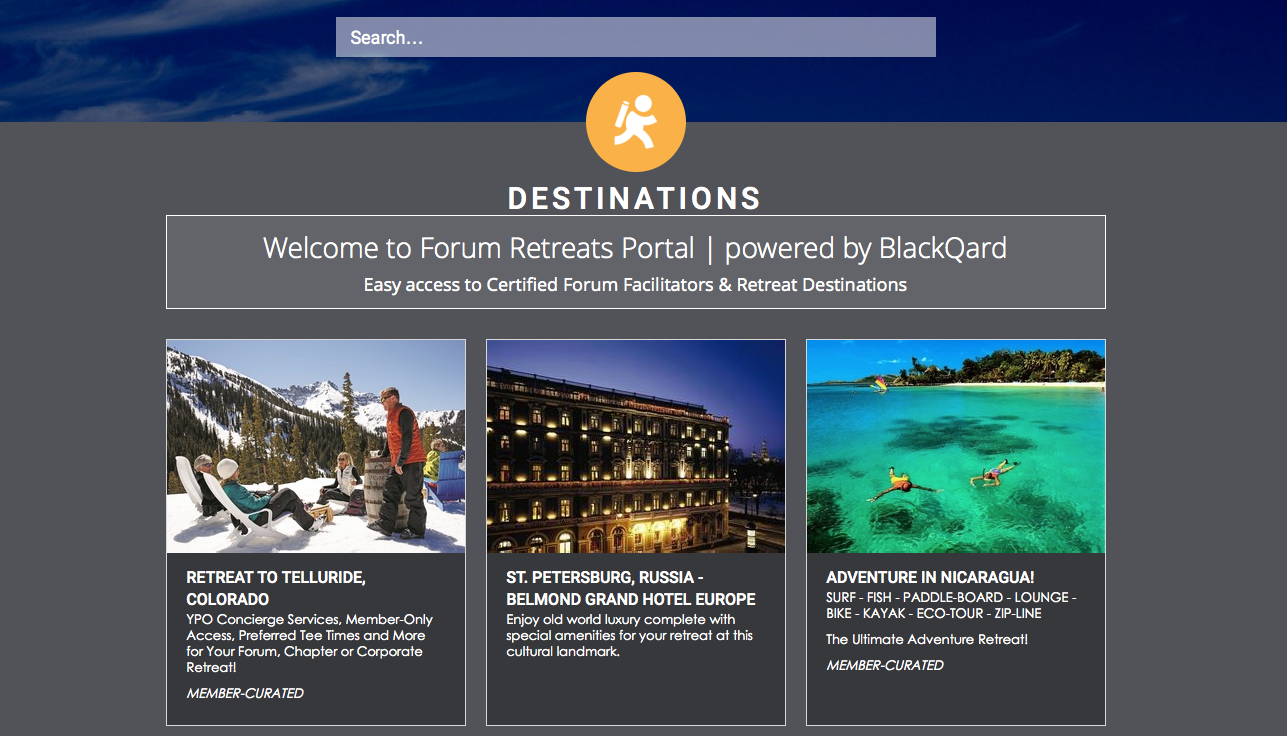 Forum Retreats Portal